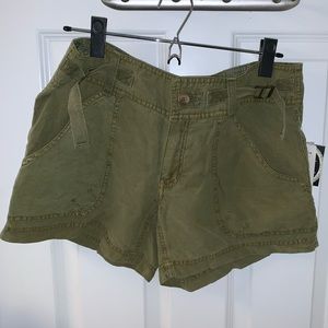 Free People olive green shorts NWT